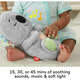 Fisher-Price Baby Educación temprana Koala Plush Toys Machine Sound Machine Iluminación de música personalizable adecuada para recién nacidos Grt59