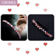 OEMG headband Korean rhinestone simple anti-slip hairband hairband face wash toothed hairpin headdress adult top clip hairpin 2 pieces (W style colorful + G style pink AB)