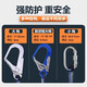 Guangjia Guangjia five-point safety belt national standard high-altitude work fall suspension double hook safety rope set five-point safety belt double large hook 2 meters