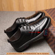 Xingchangwang Lederschuhe Herrengeschäft formelle Schuhe Vielseitige Freizeitschuhe 2025 Neu bequem und leicht widrige britische Männerschuhe schwarz 42