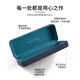 Jingbang high-end glasses case special anti-pressure and anti-fall light blue iron box can enlarge the frame glasses cloth 1 piece