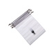 JING PING travel storage bag portable clothes sorting transparent small cloth bag underwear suitcase clothing seal bag package bag tie-tight 5 each large, medium and small
