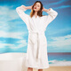 Grace Antibactérien et anti-Mites Paintes de maison pour hommes et femmes Coton pur Coton Nightgowns Coton étendu Hôtel Absorbant de l'eau Couples confortables Yukata