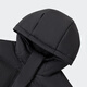 Adidas Down Jacket Jacke Frauen 2024 Neue Winter Sportbekleidung Windproof Casual Long Knie mit Kapuze Down Jacke JV6197 Schwarz/80% Ente Down M.