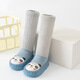 SexeMara baby shoes and socks for children autumn and winter baby long tube floor socks for children girls newborn baby toddler socks light pink rabbit socks 11cm long (suitable for 0-6 months)