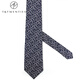 T / Tableau de la mer des années profonds. Tie à la soie 8 cm Business Formel Using Mulberry Mulberry Silk Simple Blue Blue Navy Suit accessoires Silk Tie + Pocket Pocket Veste Set Gift Box