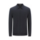 YOUNGOR sweater men's young men's sweater lapel zipper cardigan wool blend autumn outer wear shopping mall same style Navy YWHW615219FFA M 100cm