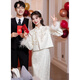 Vêtements de fiançailles Beiyao pour les femmes dans les vêtements de fiançailles de printemps et d'été pour le certificat de mariage de style chinois Enregistrement