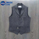 Taozilang Spring and Autumn British retro herringbone wool suit vest men casual slim men wool vest trend SN12 dark gray 2XL