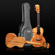Aigema AJIMA Veneer Bright Ukulele Beginners Boys Children Students Adults 23-inch Small Guitar A1 23-inch Log Color A1 Peach Core Veneer