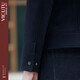 VICUTU business casual men's jacket lapel versatile woolen coat for men black L
