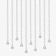 Shanye crystal bead curtain partition living room bedroom Feng Shui decoration aisle bathroom curtain screen punch-free bead door curtain transparent 20 pieces high 0.8 meters rain (including pendants)