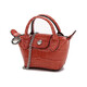 LONGCHAMP Women's LE PLIAGE CUIR series cowhide change packaging decoration bag women's bag gift women 10099 HVC 838 coral color