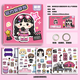 Junkai Ich bin ein großes Star Magnetic Quiet Book Girl Girl's handgefertigtes DIY Girl, ohne Aufkleber Spielzeugbuch Geschenke sehr beliebtes Idol Ruhiges Buch [Magnetic Model] ohne zu schnappen