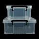 Chenzhi Shangpin Bett Unterbett Unterbettung flach ausgedehntes transparentes Kleidung Organisator Haushaltsbett Unterbett Plastiklagerstaatsbox Artefakt (zwei Packungen) 6630#44*30*16,5 cm