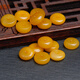 Huiduoyuan natural beeswax spacer 6mm bracelet small accessories amber spacer beads abacus beads accessories diameter 5 * thickness 2mm 1 piece