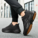 Delgadot Zapatos para hombres de gran tamaño Otoño e invierno Nuevo estilo más grande y gordo zapatos deportivos para hombres zapatos casuales para hombres zapatos de papá 4748 826 negro 39
