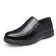 
Classic car leather shoes for men cowhide four seasons men's leather shoes for business casual men's shoes soft sole non-slip middle-aged and elderly daddy shoes LYC9901 black [single shoes] 41