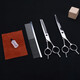Tanizaki pet scissors 7-inch double-tailed nail scissors set beauty curved scissors for cats and dogs universal hair trimming and shearing tool #7-inch double-tailed nail downward scissors + care set