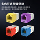 PANDUIT 泛达插座网口网络面板超五类六类超六类免打线模块非屏蔽RJ45网线平口斜口86型 六类非屏蔽模块 橘色CJ688TGOR