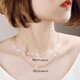 DL 1998 Fat Donglai same style pt950 platinum necklace PT950 women's 18k white l gold clavicle chain neck chain plain chain with 45cm platinum snake bone chain (PT950)
