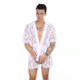 Men de nuit de sexe pour hommes pour hommes super sexy en dentelle transparente du string de peignoir à la maison