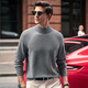 
Mr. Cloth half-high neck thickened pullover cashmere sweater men's 2025 spring and autumn solid color comfortable sweater BT11680 Volcanic ash L (175)