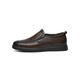 Red Dragonfly Casual Leather Shoes 2025 Spring New Men's Onuine Leather Shoes Business Middle-Aged и пожилые туфли Daddy WTA15051 Brown 42