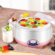 Máquina de yogurt quiwu para el hogar Use el mini multifuncional Mini al alto borosilicato de vidrio vaso de vidrio hecho de arroz fermentado hecho de agua fermentada copa de copa de copa interna + 50 phage polvo