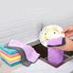 Accor rags 30*50cm 5-pack polyester-cotton kitchen decontamination cloth thickened double-sided absorbent dishcloth multi-scouring pad