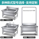 Stainless steel commercial mop pool integrated wash mop pool mop pool household balcony outdoor factory pool sink high shelf 60*60*55 pool depth 30cm-open 1