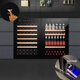 Gironde BI48S built-in red wine cabinet, constant temperature wine cabinet, beverage cabinet, tea refrigerator, household high cabinet built-in for restaurants and bars, frequency conversion-885 high full glass door dual temperature, 42 bottles