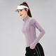 Pull-back sports tops for women, new spring and autumn jackets, running fitness long-sleeved Pilates yoga suits J34989H purple jacket + black sweatpants M recommended 100-115Jin Jin equals 0.5kg