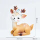 Qumeisi cartoon sika deer ornaments living room children's room decoration ornaments car ornaments cute deer birthday gift family of four deer