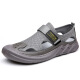 
Changxiang Huili Sandals men's 2025 spring and summer new hollow men's shoes mesh breathable hole shoes driving outdoor wading beach shoes FH-SF878 gray 41
