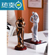 
Family of four ornaments for the 10th anniversary wedding anniversary gift for wife, husband and couple newlyweds decoration 15934 silver + lettering + pregnancy (family