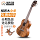 瑞声（Realsun）尤克里里相思木全单板AC/T200乌克丽丽小吉他初学者成人弹唱 26英寸电箱版AT200相思木全单
