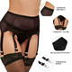 
Kangmengdi European and American sexy underwear large size couple sex stimulating garters black stockings sexy thong fat mm200Jin[Jin equals 0.5 kg] black (garter + thong) M Recommended 130Jin[Jin equals 0.5 kg]