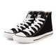 Huili Classic High-Top Canvas Zapatos Versátiles de moda Moda y zapatos para mujeres Zapatos casuales Zapatos WXY-473T Negro 42