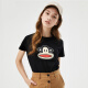 PaulFrank/Big Mouth Monkey T-shirt women's short-sleeved 2020 summer new ins trendy Hong Kong style loose half-sleeved top PFCTE192294W white L