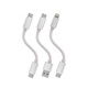 Jieshisheng OT4 decoder amp OTG adapter cable amp cable 8-strand oxygen-free copper supports wired call data transmission TYPE-C/Lightning/USB C to L white