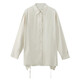 The Sea Life OU Hai Yisheng Ice Silk Shirt Women's Automne Back Hollow Design Acetate Tabill