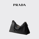 PRADA/Prada gift women's Prada Aim e large cow leather shoulder bag handbag black