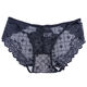 Kaimao SEXY ABSEATA PARA MUJER 4 pares de cintura baja sin marcas Mujeres de encaje Albosca seductora transparente para mujeres encaje NUEVA NUEVA NO Marks Levantando Butocks Summer delgada de la niña baja al estilo de niña japonesa 702 Negro + 235 Negro + 983 Purple + 566 Gris y azul M (80 ~ 120Jin [Jin Ecuals 0.5 kg]))