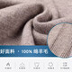 DVW luxury high-end brand wool sweater men's worsted pure wool autumn and winter thickened solid color turnable turtleneck sweater gray powder 100% pure wool L 175 reference weight 135-150Jin Jin equals 0.5 kg