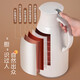 JEKO&JEKO thermos kettle household thermos thermos kettle dormitory large capacity boiling water bottle glass liner 1.6L light gray