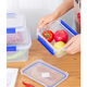 Boîte de maintien de grande envergure Quyuan (Quyuan) avec une cuisine de rangement alimentaire congelé de cuisine en plastique de gardien de glaçage rectangulaire en plastique 9926 (10 litres)
