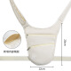 Bolsa de cintura antirrobo de OUYIN Viajando al extranjero con una billetera de identificación europea de cuerpo cercano axilas invisibles Ant-Theft Crossbody Bag [beige] Bolsa de cintura antirrobo de doble tirón (tamaño 20x18 cm)