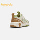 Balabala shopping mall same style baby stable shoes boys shoes 2025 spring and autumn new breathable mesh shoes white green tone 00314 24 (foot length 14.3-14.7/inner length 15.7)