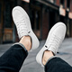 Cartelo Crocodile (Cartelo) Chaussures pour hommes avec un pied de chaussures pour hommes volants à un pied, chaussures blanches pour petites chaussures décontractées polyvalentes d'été pour les hommes blancs 6624dk (Silk glacée respirante) 40 Sports Standard Sports Shoes Taille